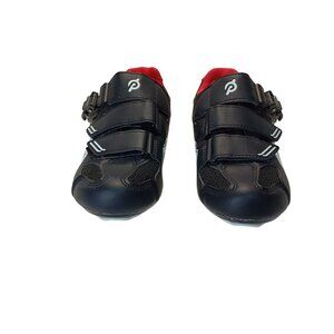 Peloton Cycling Shoes 38 EU Black & Red With Buckle Closure